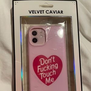 Brand new, velvet caviar 12 mini phone case